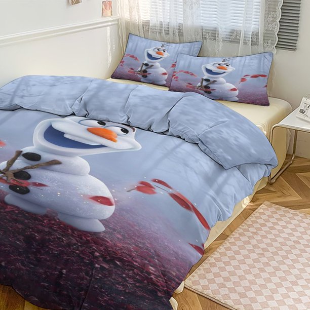 Frozen 3-Piece Reversible Twin Bed Set - Includes 1 Reversible Twin Comforter