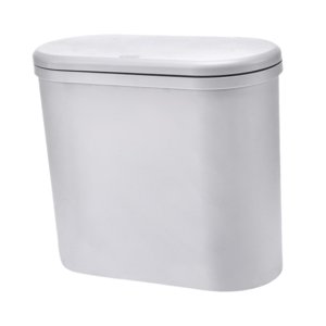 Magideal - Trash Can La Contaje De Casa De La Casa De La Cabaja De Baja Estrecha La Basura Delgada Basura Delgada Es Delgada De Basura Del Baño Para El Inodoro. Gris