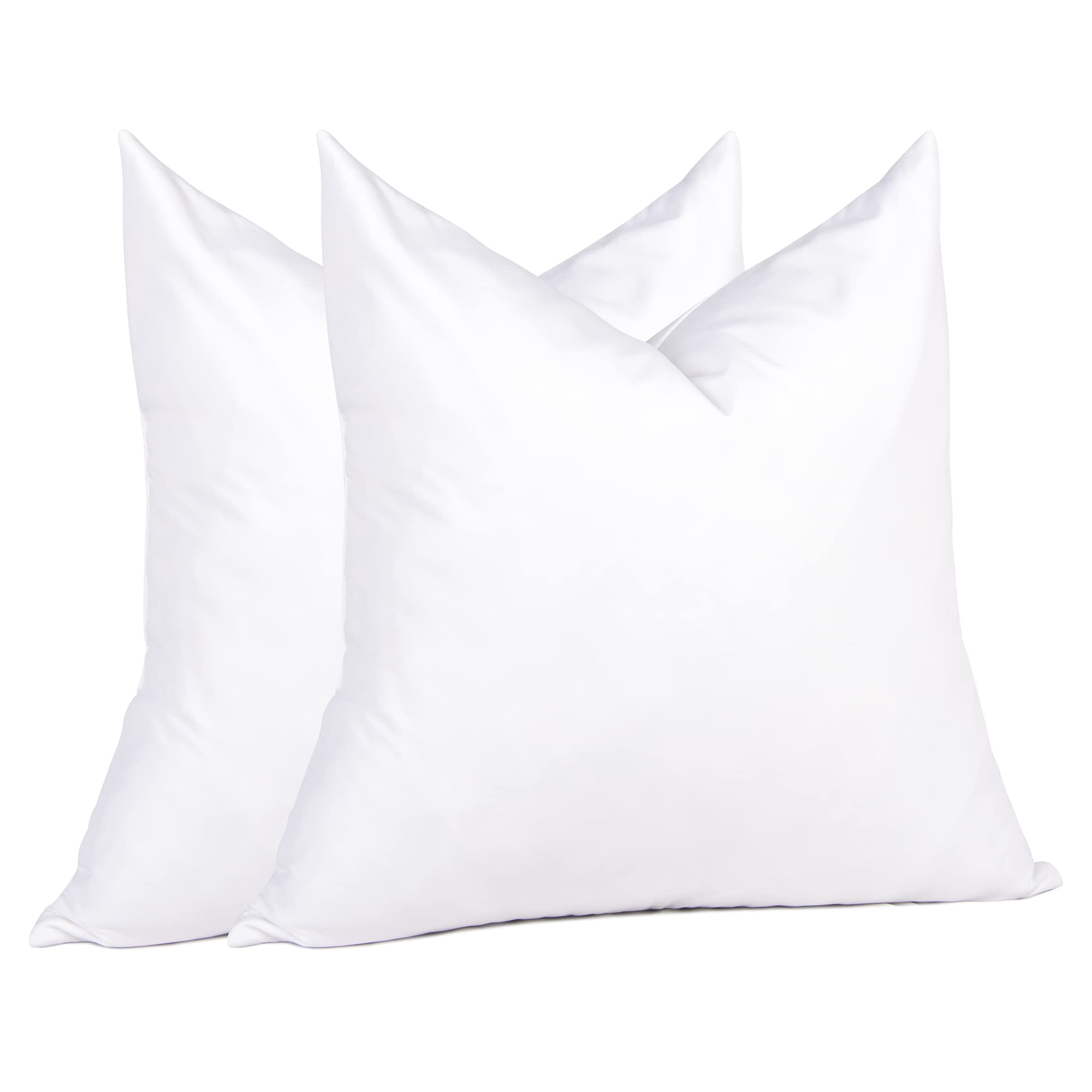Insertos De Almohada Puredown Euro 26 X 26 Cm (paquete De 2), Color Blanco
