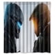 thumbnail image 1 of Cortina de ducha Halo Guardians, juego de cortina de baño con ganchos, tamaño 66 x 72 pulgadas, 1 of 3