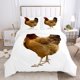 thumbnail image 1 of v713 Bed Sheets Chicken Duvet Cover Farmhouse Animals Bedding Set Twin Full For Kids Teen Room Decor Microfiber Comforter Cover With Pillowcases 3-Piece Bedding Set (1 Duvet Cover + 2 Pillow Shams) Be, 1 of 5