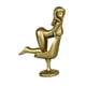 thumbnail image 3 of Mini Estatua De Niña, Escultura De Resina, Figura De Escritorio, Gabinete, Figura De Niña En Miniatura Dorada, 3 of 3