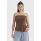 thumbnail image 1 of Polera Mujer Strapless Abertura Lateral Café, 1 of 4