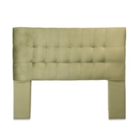 Dgb - Respaldo Cama 2 Plazas Felpa Verde Oliva Alicante Cp