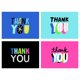 thumbnail image 1 of Paquete de 48 tarjetas de agradecimiento coloridas Hallmark con sobres, 1 of 7