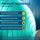 thumbnail image 3 of Pelota de embarazo ProBody Pilates de 55 cm, color lila con libro, 3 of 8