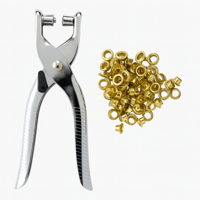 Visking Pro Tools - Ojaladora Manual Con Ojetes Pinza Para Ojalillos Cuero Tela