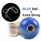 thumbnail image 2 of Kendama de bambú RQN con bola azul translúcida con cuerda extra para niños, adolescentes y adultos, regalo de festivales, 2 of 7
