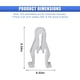 thumbnail image 2 of Clip tablero Tuxihapp 40 pcs nylon 8x14 mm frontal, 2 of 3