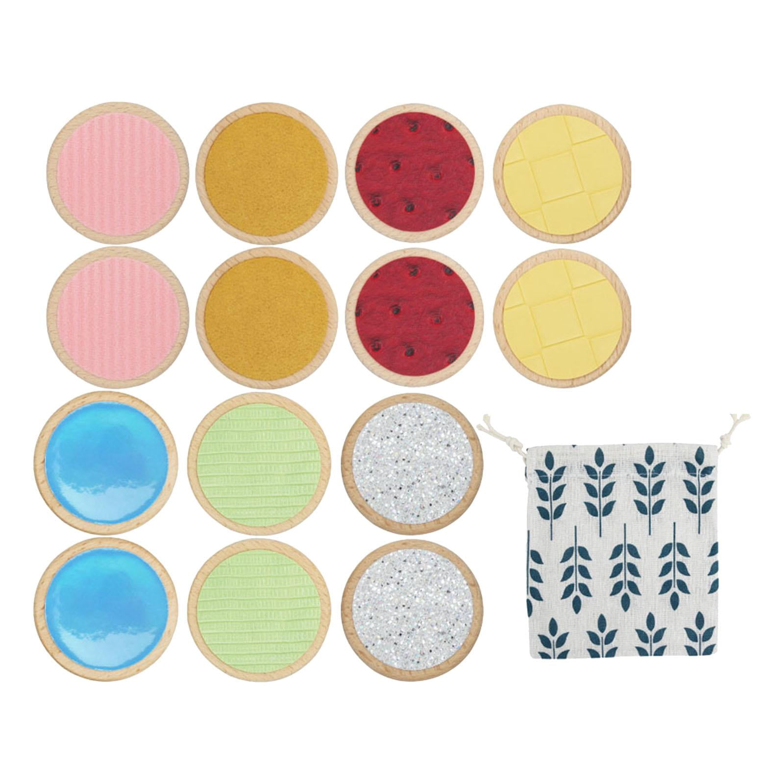 Magideal - Tablero Táctil De Madera, Juguetes De Educación Temprana, Clasificación De Juguetes Sensoriales Para Niños, Juguetes De Enseñanza Montessori, Regalo P Estilo D