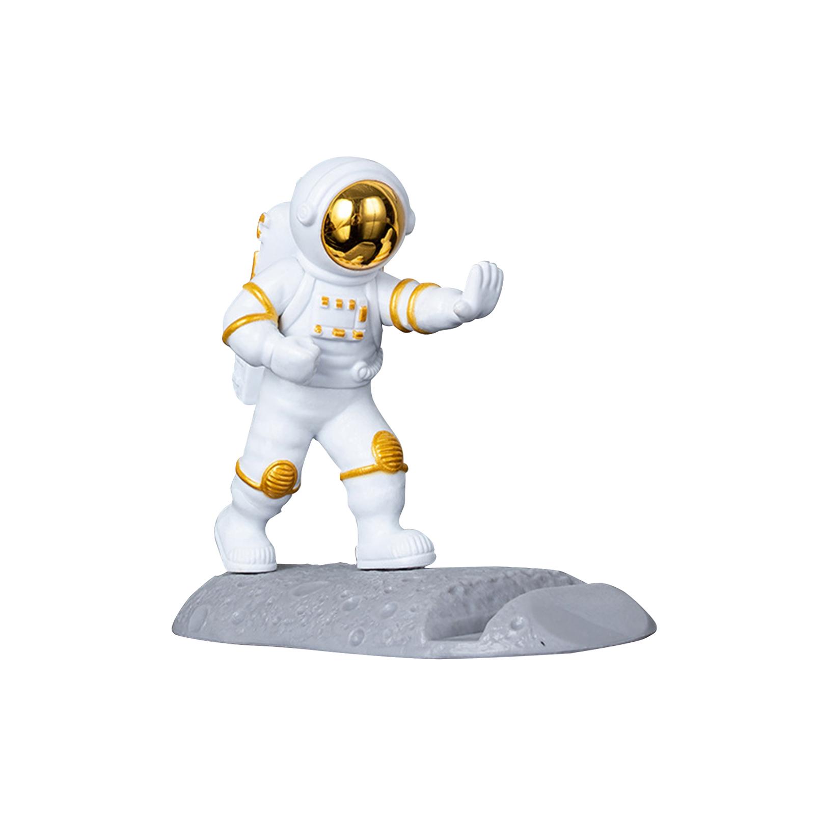 Bothyi - Cool Astronaut Phone Holder Regalo Para Niños Universal Home Decor Desktop Mount Aureate Style A