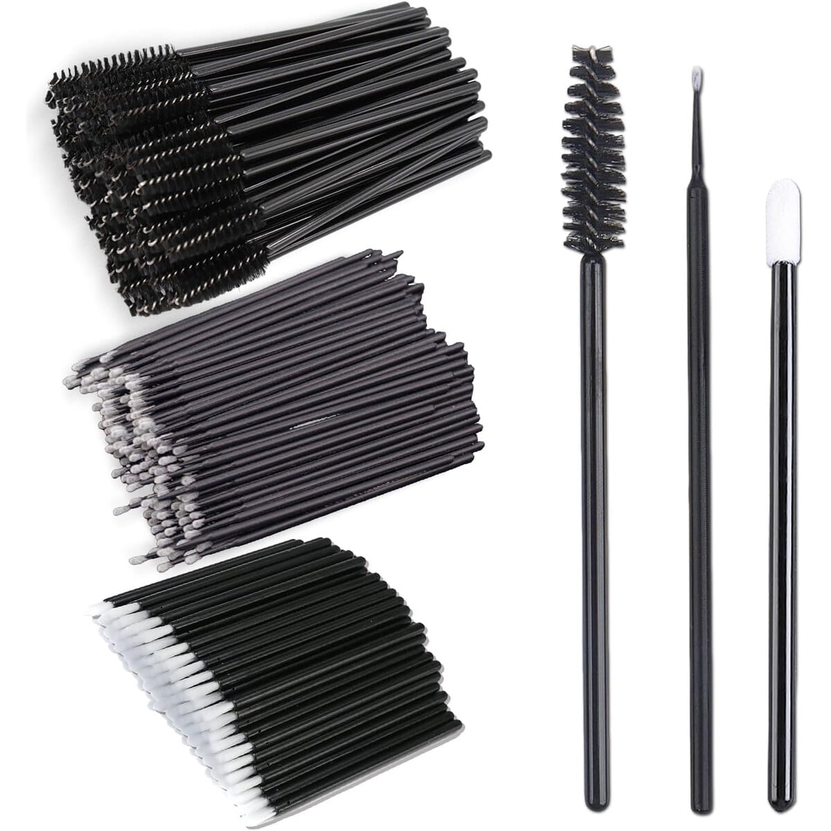 Kit Extensión De Pestañas Dwndn 200pcs Cepillos Desechables