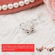 thumbnail image 3 of Pendientes de plata de ley S925 con cierre de palanca para mujer, pequeños pendientes colgantes con forma de bola redonda chapados en oro blanco, ligeros y cómodos, joyería de moda., 3 of 7
