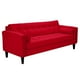thumbnail image 2 of Sofa Retro 3cg Felpa 00 Rojo, 2 of 6