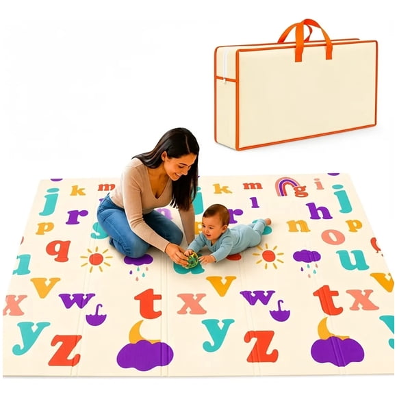 Alfombra Antigolpes Acolchada Para Bebé 200 X 180 Cm Playmat