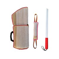 Magideal - Juego De Entrenamiento Para Perros De 3 Uds., Equipo De Entrenamiento Profesional, Equipo De Entrenamiento Para Protección De Brazos, Entrenador De Va Rojo