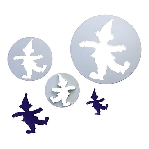 Genérico - 3 Moldes De Galleta Cortador Galletas Moldes Galletas Payaso