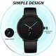 thumbnail image 5 of Reloj FIZILI, ultrafino e impermeable, a la moda para hombre, con piel, 5 of 7