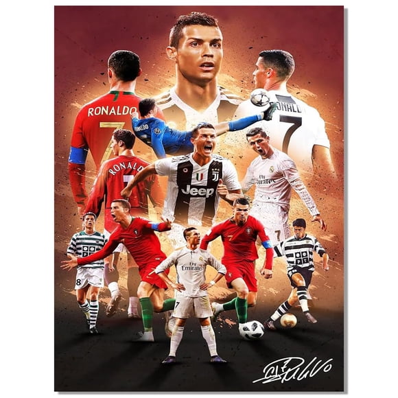 Arte de Pared IDOLUSTER – Póster de Cristiano Ronaldo