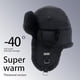 thumbnail image 5 of Gorro de aviador de piel sintética cálido, gorro de esquí de caza de soldado ruso con orejeras para hombres y mujeres, 5 of 6