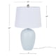 thumbnail image 4 of Maceta De Cerámica Azul Costero De 58 Cm De Lamp Home Pantalla Blanca, 4 of 6