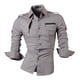 thumbnail image 2 of Camisas De Vestir Informales Manga Larga Con Estilo, 2 of 3