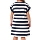 thumbnail image 4 of Agnes Orinda Vestido Túnica Talla Grande para Mujeres Verano 2026 Manga Corta a Rayas Casual Camiseta Vestido 3X Azul, 4 of 7