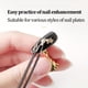 thumbnail image 2 of Transparent Crystal Nail Display Base,Golden Practice Stand Nail Holder,Nail Showing Shelf Decoration,Manicure Tool, 2 of 2