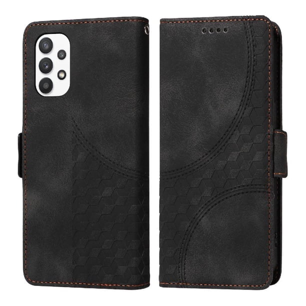 Carcasa FOXDOCK Samsung Galaxy A32 5G de cuero PU, diseño acolchado clásico, protección contra caídas y rayones