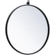 thumbnail image 3 of Espejo de Pared Redondo Rowan Elegante Decor 53 cm Marco Negro, 3 of 7