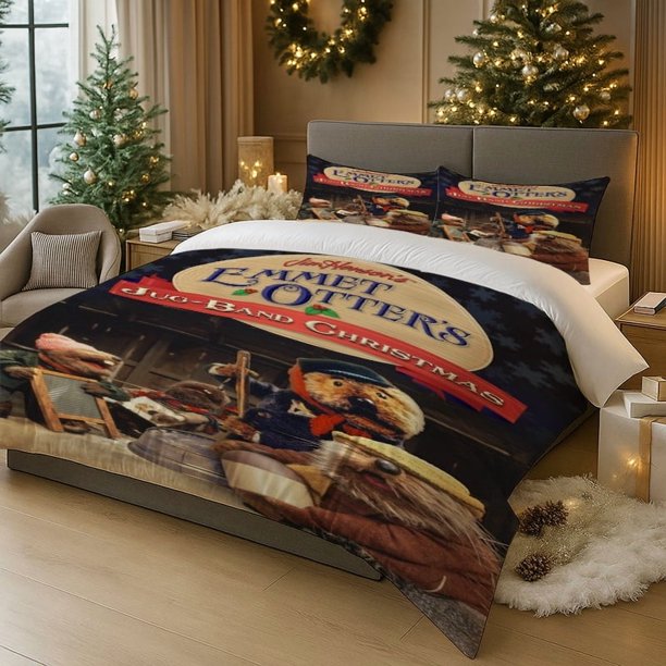 3pcs OT Band Christmas Performance Close-Up Print Bedding Set Polyester Durable Wrinkle-Resistant
