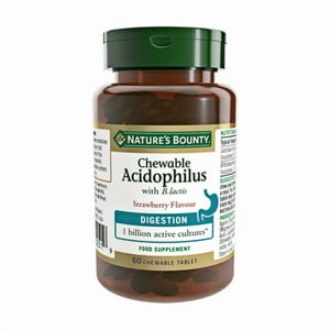 Natures Bounty - Nature'S Bounty - Gomitas Masticables De Acidophilus Sabor Fresa (60 Unidades)