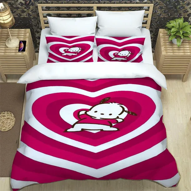 Cute pochacco Bedding Sets exquisite bed supplies set duvet cover bed comforter set bedding set luxury birthday gift