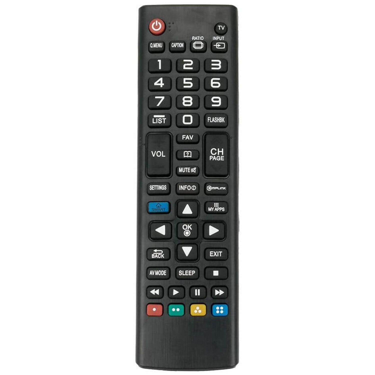 Control Remoto Universal Alternativo Para Tv Lg Negro | Lider