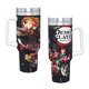 thumbnail image 4 of Tren Mugen Vaso aislado de acero inoxidable con asa, diseño temático, regalo para familia, amigos y fans; incluye pajita y encaja en el portavasos estándar, 40 oz, 4 of 6