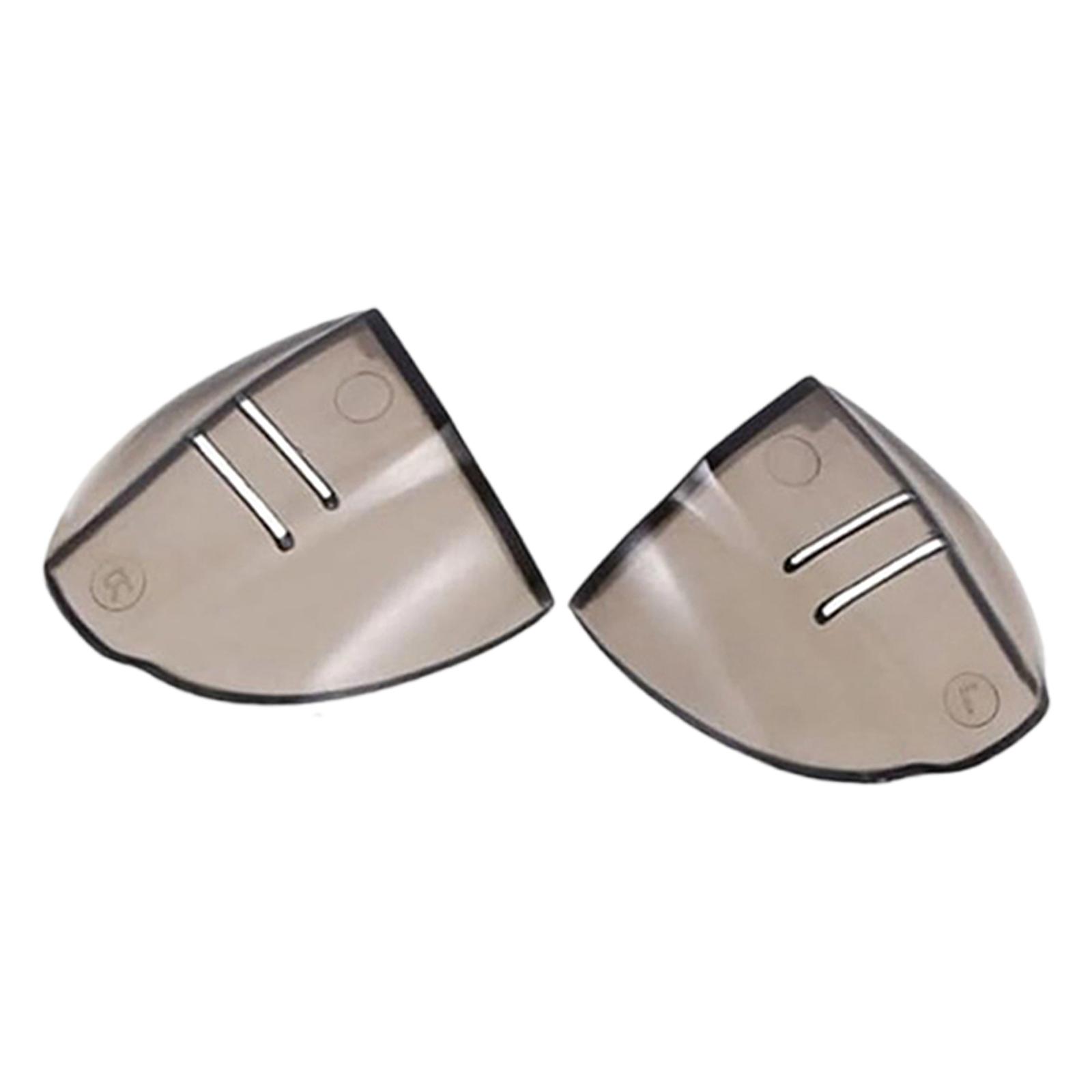 Ioensy - 1 Par De Protectores Laterales Para Gafas Con Dos Agujeros Para Trabajos En Interiores Y Exteriores, Color Negro Translúcido.