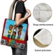 thumbnail image 3 of Jools TV Bolso de tela con estampado de lienzo para mujer, bolsa de compras reutilizable y estética, con cremallera interior, regalo para mujer,40*40cm., 3 of 6