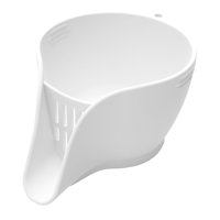 Magideal - Cesta De Drenaje Multifuncional, Colador, Escurridor Para Frutas Y Verduras, Escurridor Para Alimentos Y Pastas, Embudo Blanco