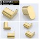 thumbnail image 4 of Gancho Para Toallas En Oro Cepillado Ganchos Dorados De Acero Inoxidable Sus304 Para Pared, 4 of 9