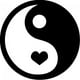thumbnail image 1 of Decomural Love Ying Yang Heart WS-33467, 1 of 2