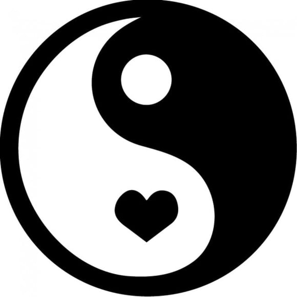 Decomural Ying Yang Love Heart Pack WS-33388