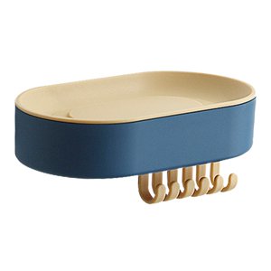 Bothyi - Jabón Esponja Estante Drenaje Estante De Almacenamiento De Cocina Estante De Almacenamiento Para Ducha Azul