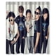 thumbnail image 1 of Cortina de ducha Bigbang con ganchos (60 x 72 pulgadas), 1 of 3