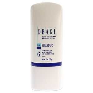 Obagi - Nu-Derm 6 Am Sunfader Aclarador De Piel Con Protector Solar Spf 15 De Para Mujeres - Crema De 2 Oz