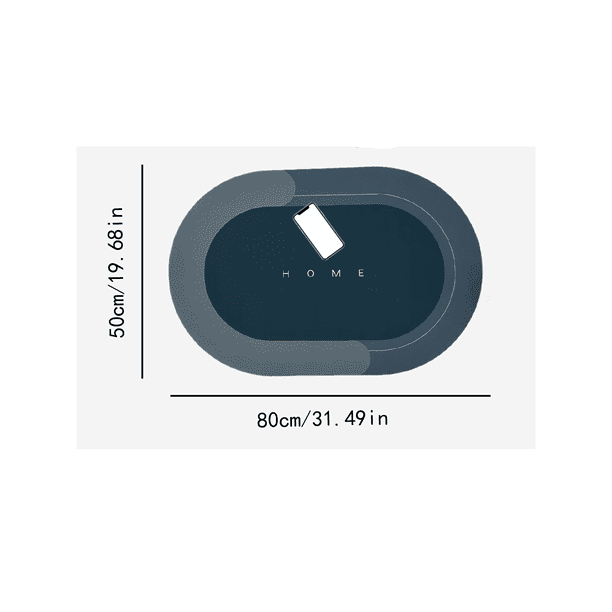 Transform Your Bathroom with our Ultra Soft Diatom Mud Mat - Non-Slip, Thickened, and Quick-Drying Bath Rug for Shower, Living Room, Bedroom, and Entrance Door. Absorbs Water Instantly and Dries Quick
