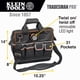 thumbnail image 2 of Bolsa de herramientas KLEIN TOOLS 55431 con 31 bolsillos, luz LED, 2 of 9