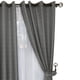 thumbnail image 2 of Set de Cortinas Rústica Con Argollas 8 Piezas Gris, 2 of 4