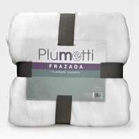 Frazada Flannel 1.5 Plazas / Blanco – Plumetti