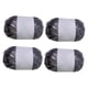thumbnail image 4 of 4 piezas de hilo de camiseta metálico, hilo de punto, hilo de tela elástico brillante, hilo de poliéster para hacer bolsos, alfombras, decoración del Gris oscuro, 4 of 5