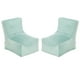 thumbnail image 1 of Set Pouf Tatto 1c Felpa Verde Agua, 1 of 4